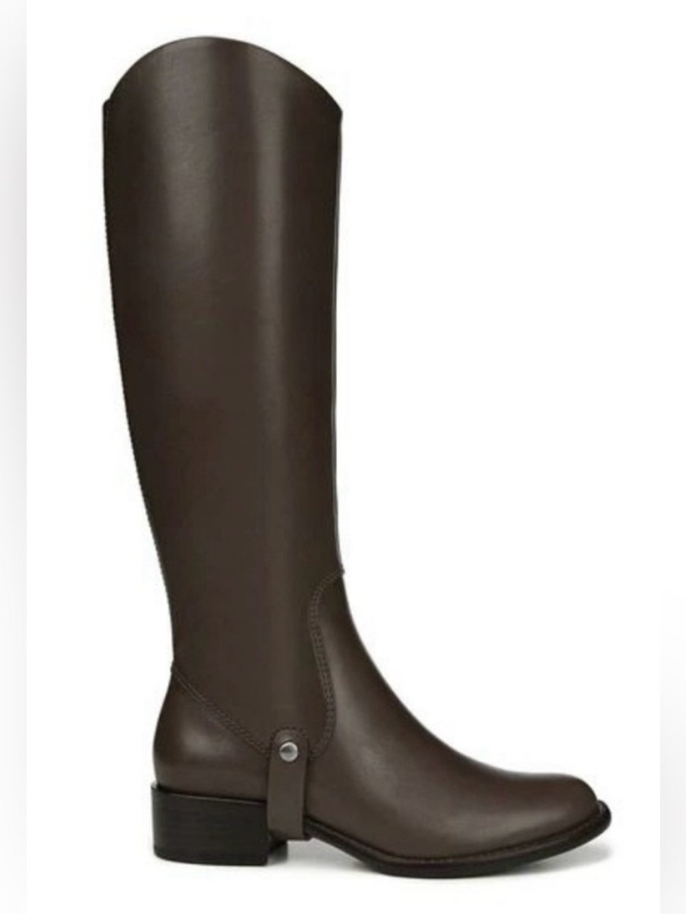Via Spiga Women’s 7 Brown Leather Knee-High Zipper Riding Stirrup Fall Boots - Picture 11 of 11